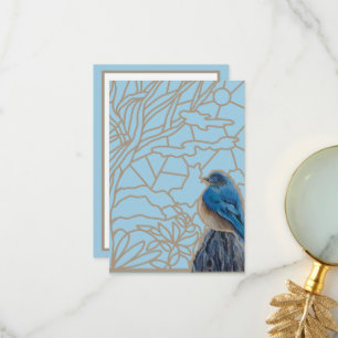 Cartões de agradecimentos Bluebird