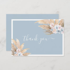 cartões de agradecimentos Boho Pampas Grass Boy