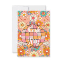 CARTÕES DE AGRADECIMENTOS - BOLA DE DISCO DA FLOWE