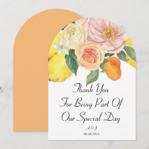 Cartões de agradecimentos botânico