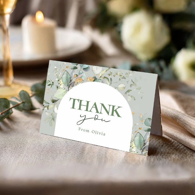 Cartões de agradecimentos Botânico do Arco Eucalyp (Criador carregado)