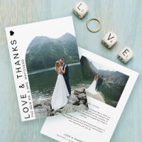 Cartões de agradecimentos Branco do Arch Fotográfi