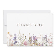 Cartões de agradecimentos Branco Simples de Bóvora