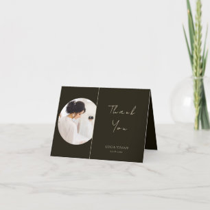 Cartões de agradecimentos Bridal de Fotografia da