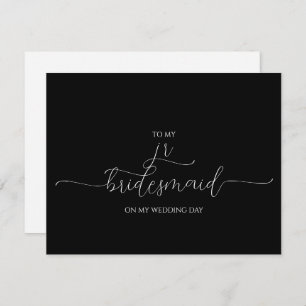Cartões de agradecimentos Bridesmaid Jr de Script
