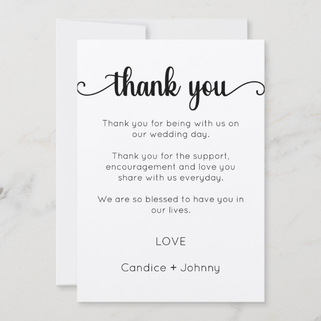 Cartões de agradecimentos, Cartões de agradeciment (Frente)