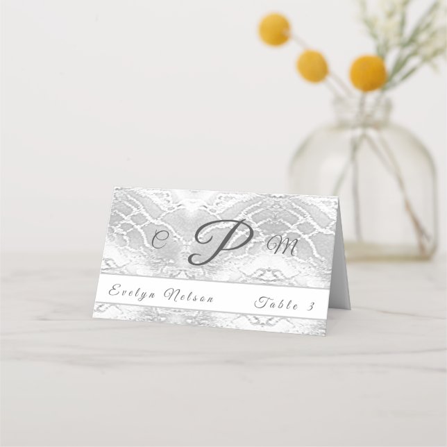 Cartões de agradecimentos católico Faux-Satin Mono (Frente)