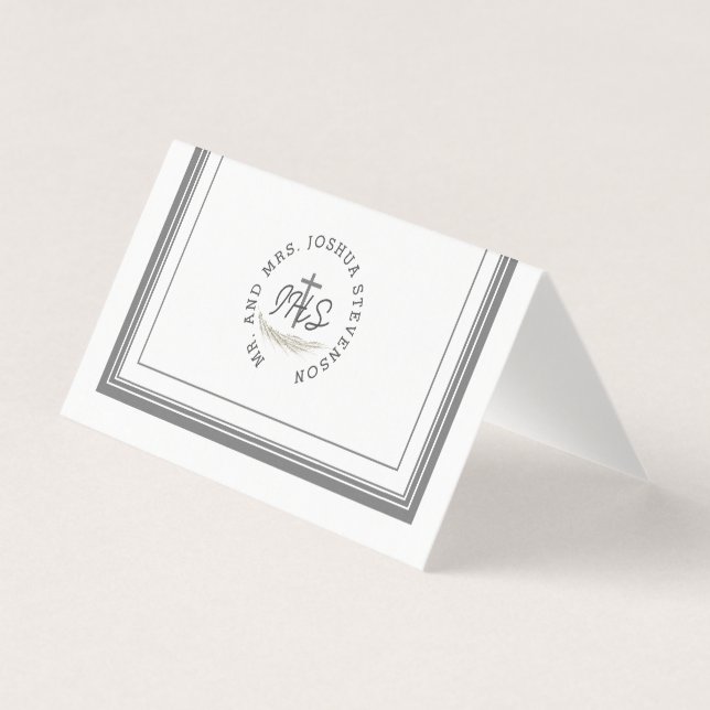 Cartões de agradecimentos católico virado Bíblia (Frente)