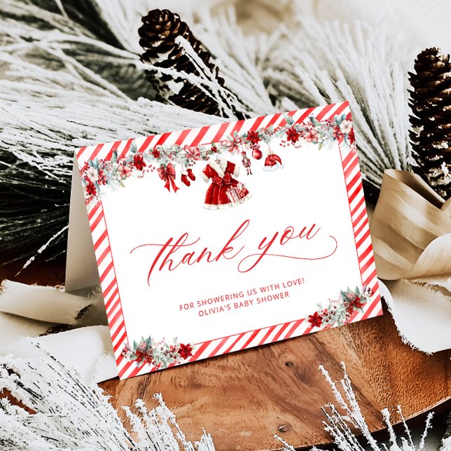 Cartões de agradecimentos Chá de fraldas papai noe (Criador carregado)