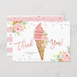 cartões de agradecimentos Chá de panela sorvete