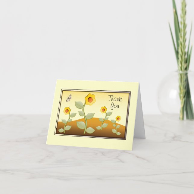 Cartões de agradecimentos Cheery (Frente)