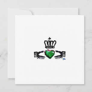 cartões de agradecimentos "Claddagh - Verde" 2022