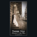 Cartões de agradecimentos clássico<br><div class="desc">O clássico desenhou o obrigado de casamento.</div>