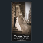 Cartões de agradecimentos clássico<br><div class="desc">O clássico desenhou o obrigado de casamento.</div>