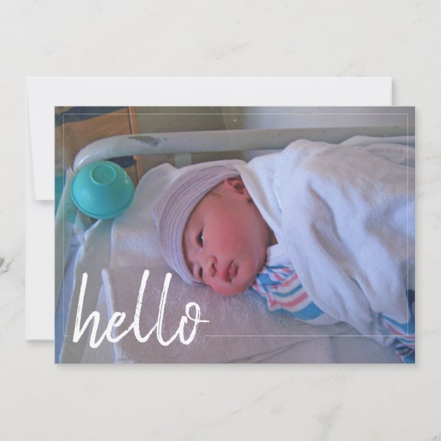 Cartões de agradecimentos Clássico de Anúncio de N (Frente)