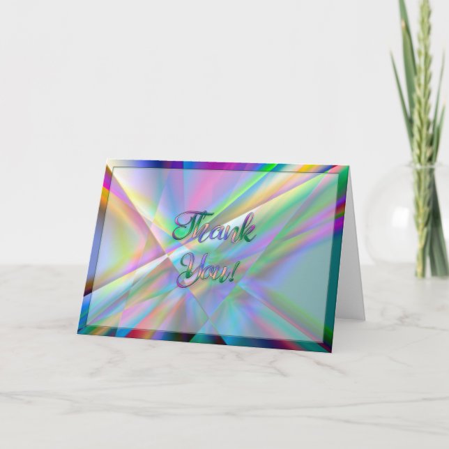 Cartões de agradecimentos colorido (Frente)