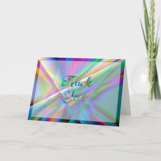 Cartões de agradecimentos colorido (Frente)