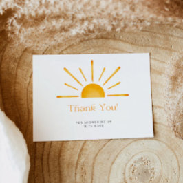 Cartões de agradecimentos com Chá de fraldas retro