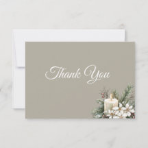 Cartões de agradecimentos com tema de inverno