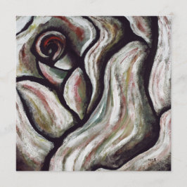 Cartões de agradecimentos com uma pintura das