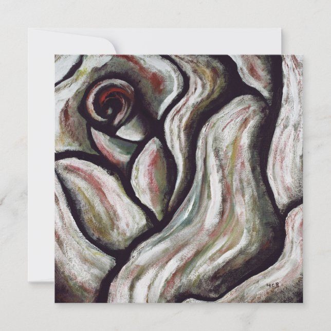 Cartões de agradecimentos com uma pintura das (Frente)