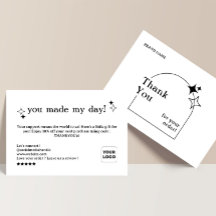 Cartões de agradecimentos Comercial Boho Arch