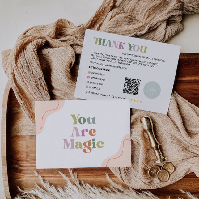 Cartões de agradecimentos Comercial do Rainbow (Rainbow Business Thank You Card)