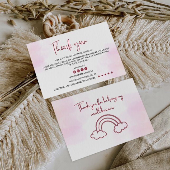 Cartões de agradecimentos Comercial Retroativo (Criador carregado)