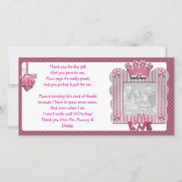Cartões de agradecimentos cor-de-rosa do quadro do