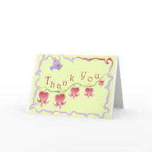 Cartões de agradecimentos Coração com Hemorragia R