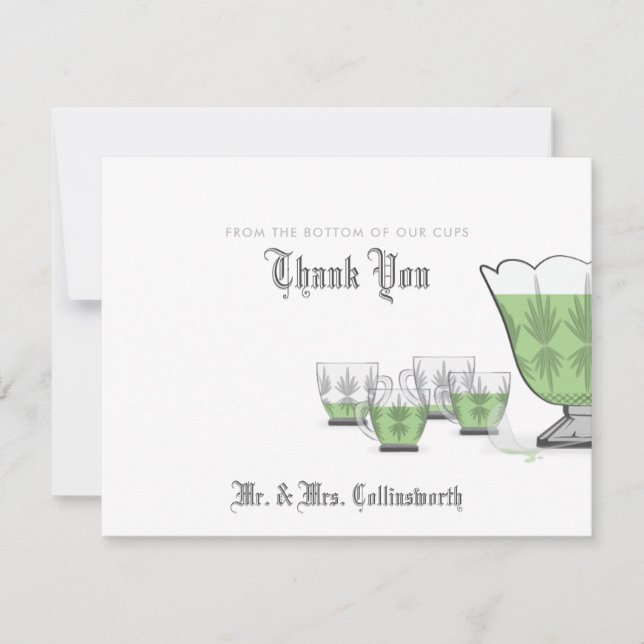 Cartões de agradecimentos Crystal Punch Bowl (Frente)