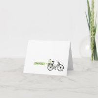 Cartões de agradecimentos da bicicleta