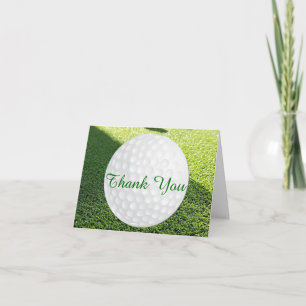 Cartões de agradecimentos da Bola de Golf