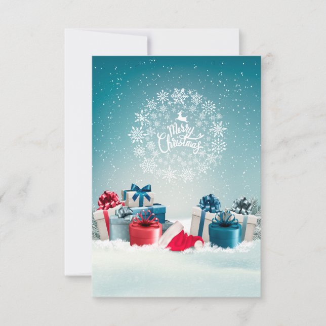 Cartões de agradecimentos da Caixa de Natal (Frente)