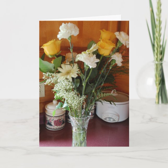 cartões de agradecimentos da flor (Frente)