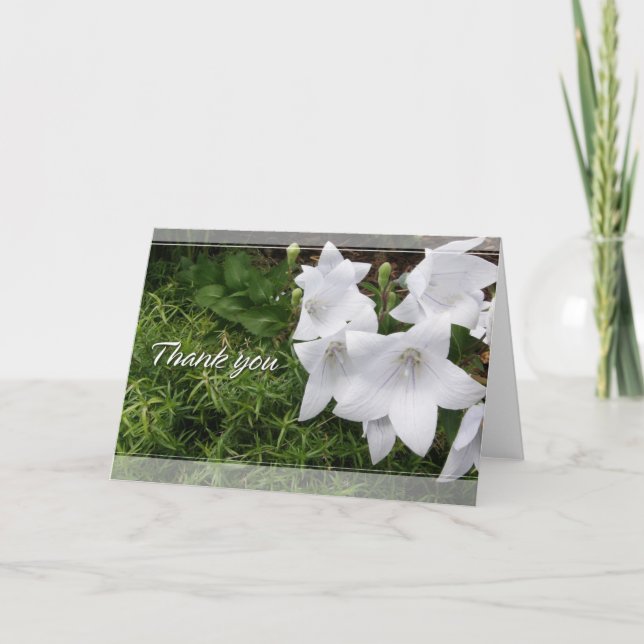 Cartões de agradecimentos da flor de balão (Frente)