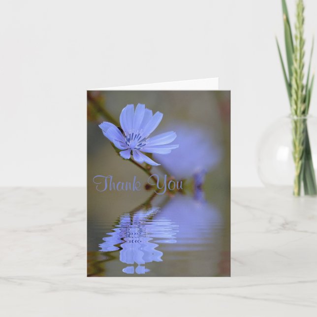 Cartões de agradecimentos da Flor do Corno Azul (Frente)