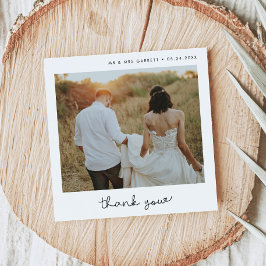 Cartões de agradecimentos da praça de casamento de