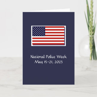 Cartões de agradecimentos da Semana da Polícia Nac