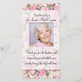 Cartões de agradecimentos da simpatia da foto do