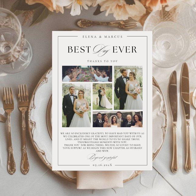 Cartões de agradecimentos de 5 Fotografias para Ca (Criador carregado)