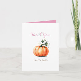 Cartões de agradecimentos de Abóbora Cor de Água R