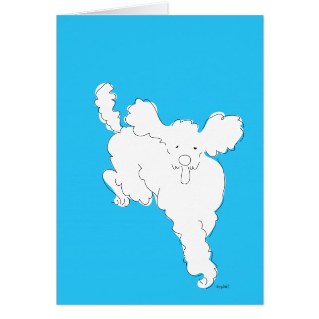 Cartões de agradecimentos de amarra de Cachorro Az (Frente)