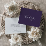 Cartões de agradecimentos de ameixa de coordenadas<br><div class="desc">Este cartões de agradecimentos de ameixa de coordenadas de lavanda rústica é perfeito para um casamento de boho. A elegante, mas rústica design apresenta um roxo escuro e sangrento, com uma moderna sensação de jardim boêmico. Coordena-se com a Coleção de Lavandas Rústica de Paperie Fresca e Iummy. Personalize a parte...</div>