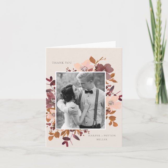 Cartões de agradecimentos De Amor De Jardim (Frente)