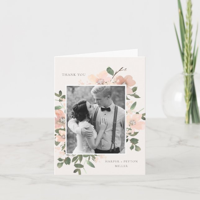 Cartões de agradecimentos De Amor De Jardim (Frente)