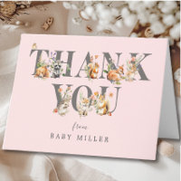 Cartões de agradecimentos De Animais Da Floresta D