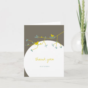 Cartões de agradecimentos de aninhamento de pássar