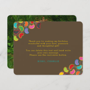 Cartões de agradecimentos de Aniversário da Crianç