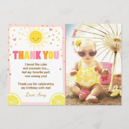 Cartões de agradecimentos de aniversário da Lemona